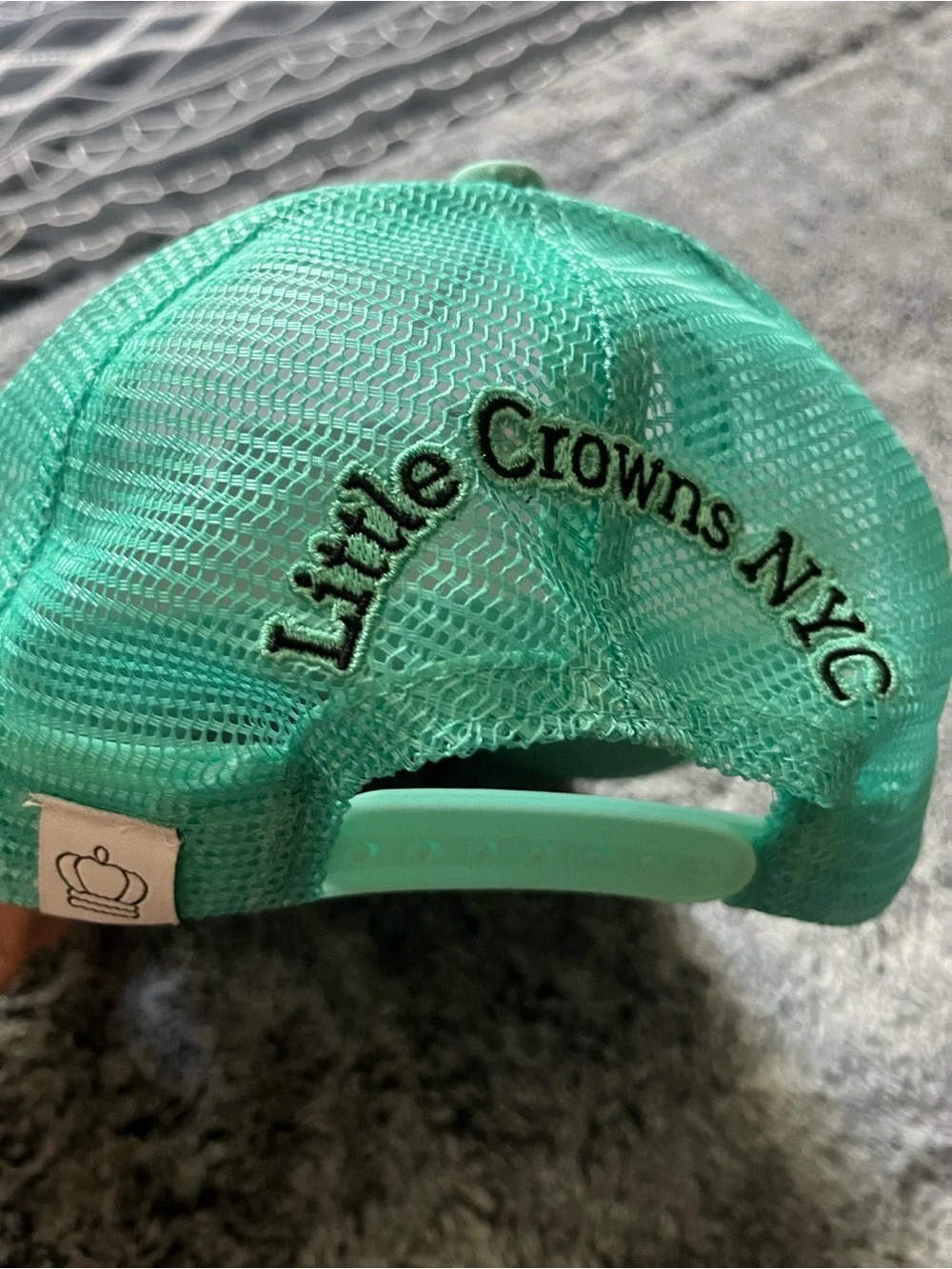 Kids Mint and White Trucker Hat - 